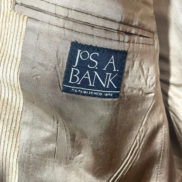 Jos A. Bank Men’s Wool/Silk Blend Corduroy Sport Coat Blazer in Camel Size 42 - Picture 9 of 13